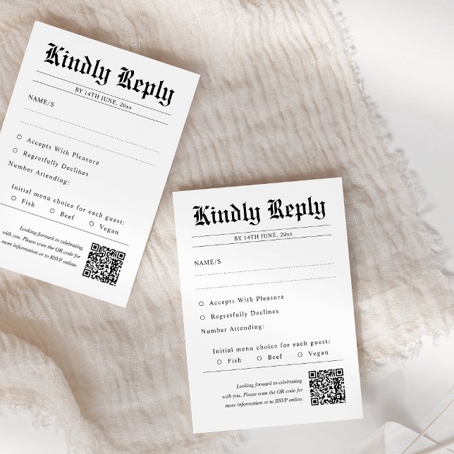 Code QR du journal Mariage unique RSVP (Créateur téléchargé)