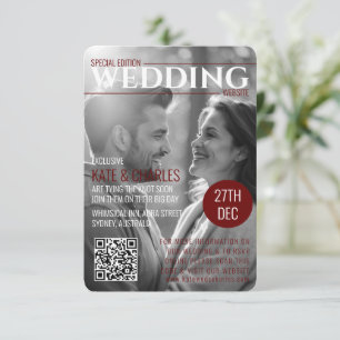 Code QR du magazine personnalisé unique RSVP Si