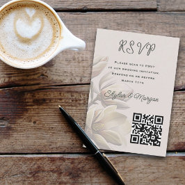 Code QR du Mariage Magnolia Sud Cartes RSVP