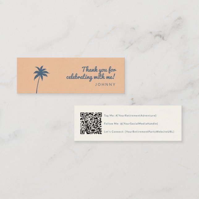 code qr du parti de retraite carte des médias soci (Devant / Derrière)