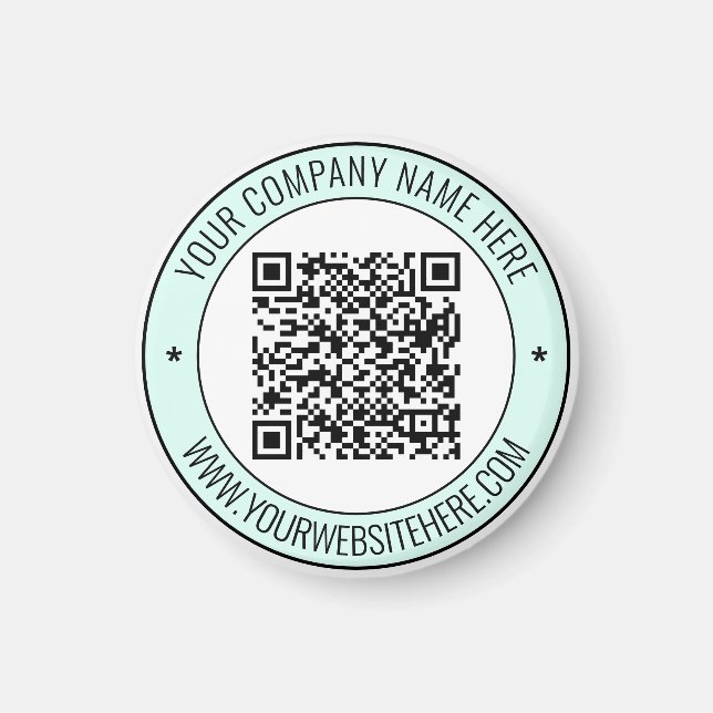 Code QR et aimant texte personnalisé Choisir les c (Devant)