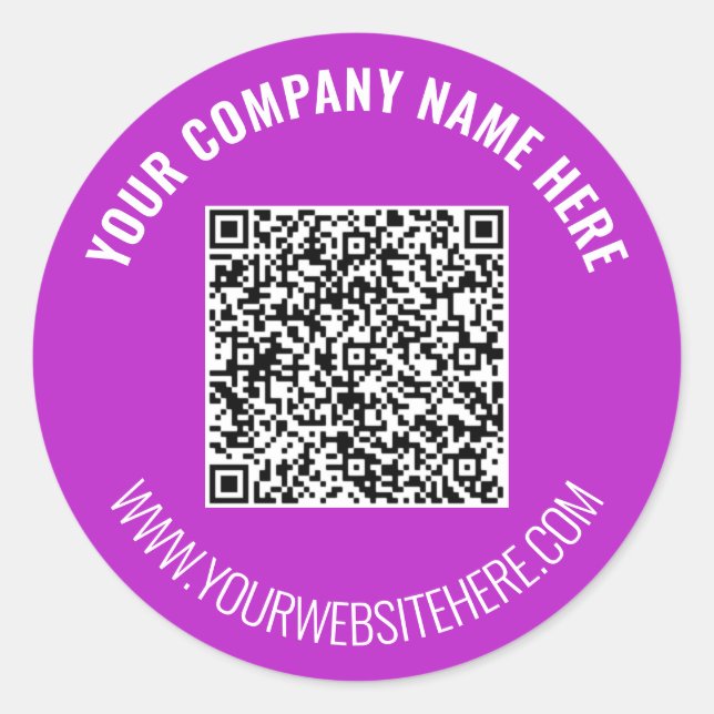 Code QR et Sticker de texte personnalisé Choisir l (Devant)