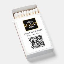 Code QR Logo Entreprise Promotionnel Noir