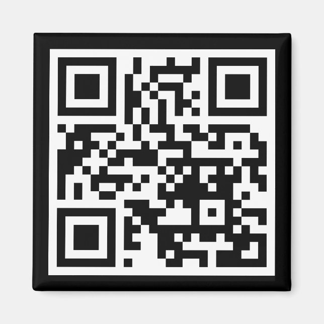 Code QR - Magnet Carré uniquement (Devant)