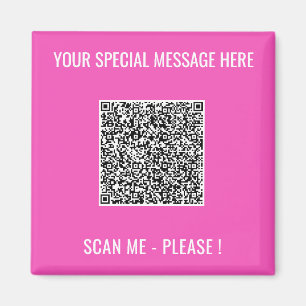 Code QR Magnet Votre message spécial Cadeau Surpri