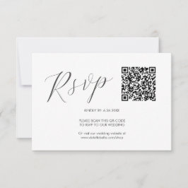 Code QR Mariage Cartes RSVP simples