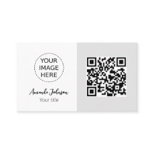 Code QR minimum Carte de visite en ligne avec logo
