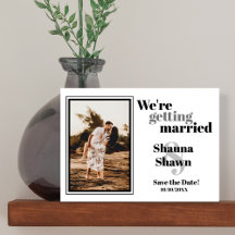 Code QR modèle photo Enregistrer la date