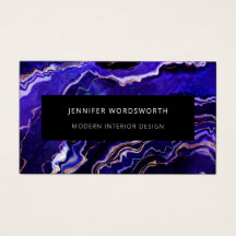 Code QR moderne Professional Purple Black Geode