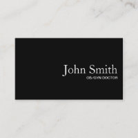 Code QR noir clair Carte de visite OB/GYN