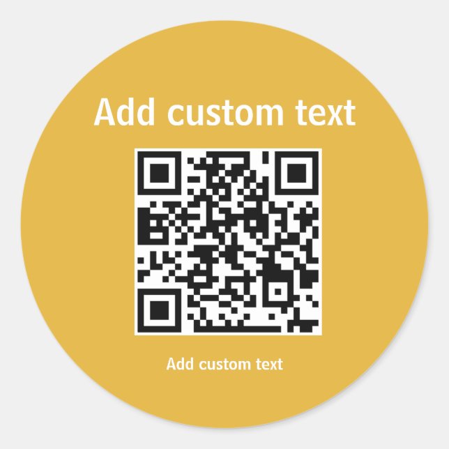 code QR personnalisé autocollant de promotion pers (Devant)