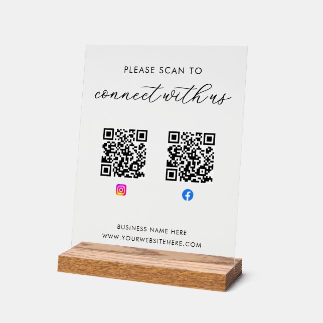 Code QR personnalisé d'entreprise (Angle)