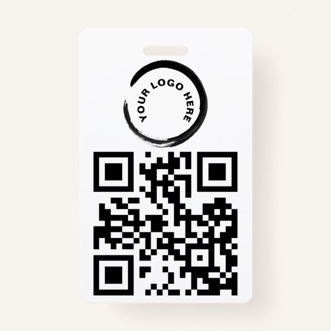 Code QR personnalisé et / ou badge de logo (Devant)
