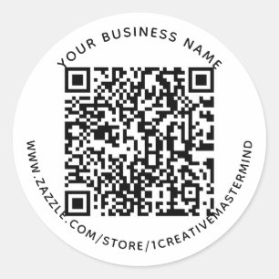Code QR personnalisé et Stickers Étiquette profess
