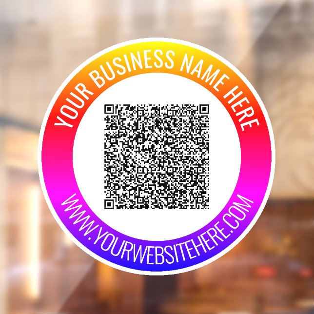 Code QR personnalisé et texte Autocollant pour vit (Feuille 2)