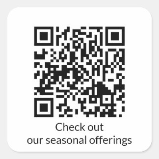 Code QR personnalisé Générer un sticker Carré URL