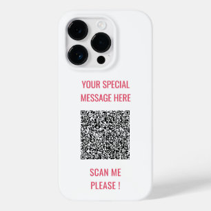 Code QR personnalisé Info Texte Cadeau coque iphon