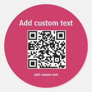 code QR personnalisé personnalisation autocollant 