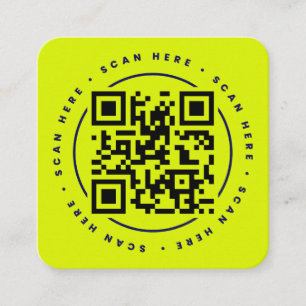 Code QR Personnalisé Quadratische Visitenkarte