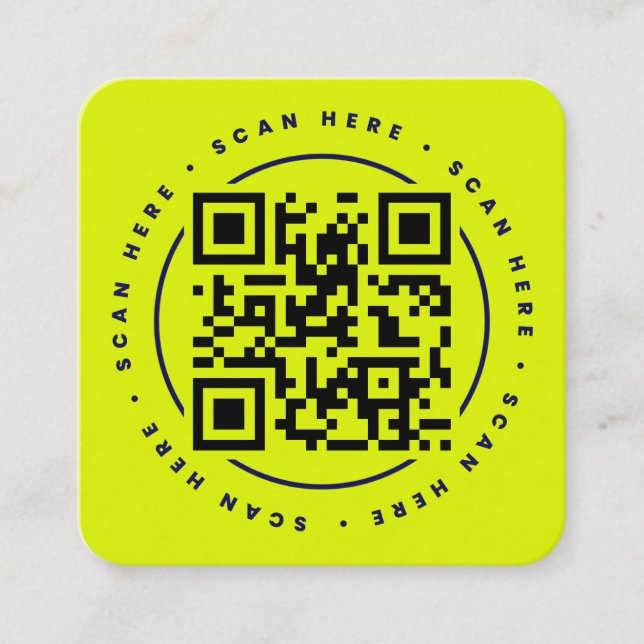 Code QR Personnalisé Quadratische Visitenkarte (Vorderseite)