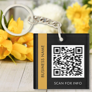 Code QR personnalisé Texte Black Gold moderne