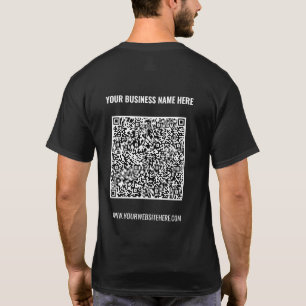 Code QR personnalisé Texte commercial T-shirt prom