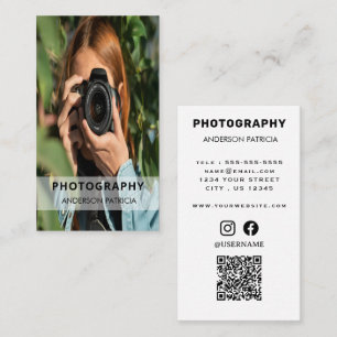 Code QR professionnel Carte de visite photo comple
