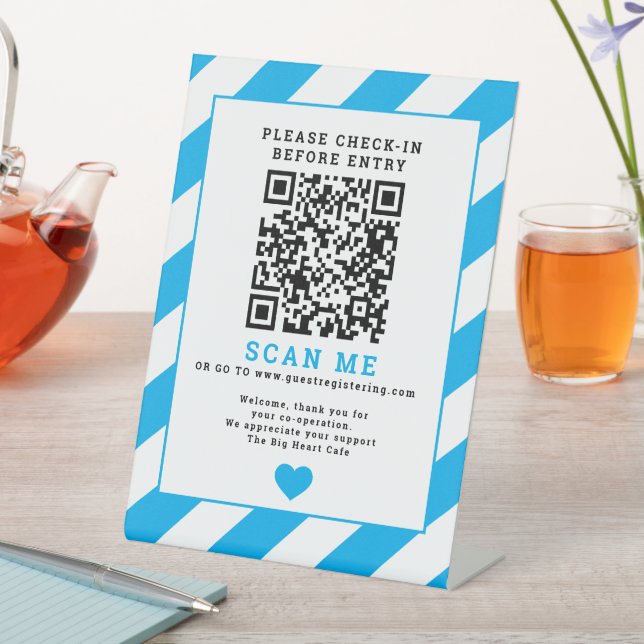 Code QR Scannez-moi Panneau d'enregistrement des e (In SItu)