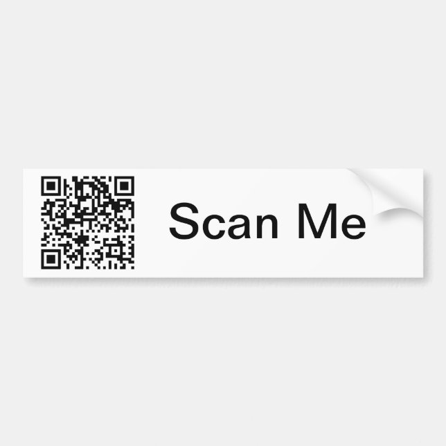 Code QR - Sticker pare-chocs (Devant)