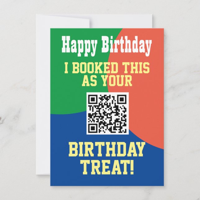 Code QR sur une carte (Devant)