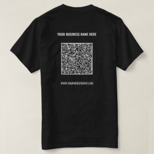 Code QR T-Shirt Texte personnalisé - Société promo