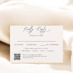 Code QR traditionnel de script minimal RSVP