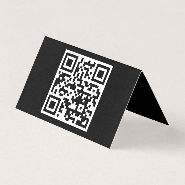 Code QR uniquement Carte pliée horizontale (Front)