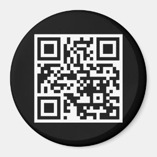 Code QR uniquement Magnet rond