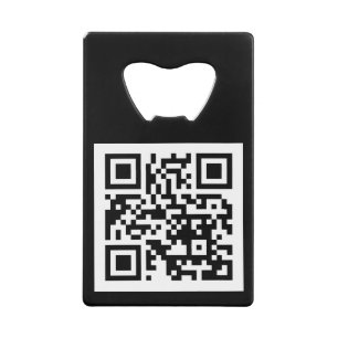 Code QR Uniquement Ouverture de bouteille en acier