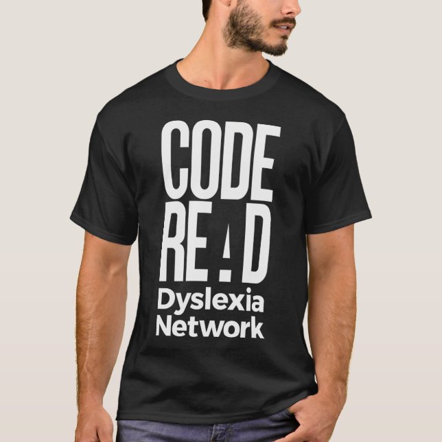 Code Read Dyslexixie-Netzwerk T-Shirt (Vorderseite)