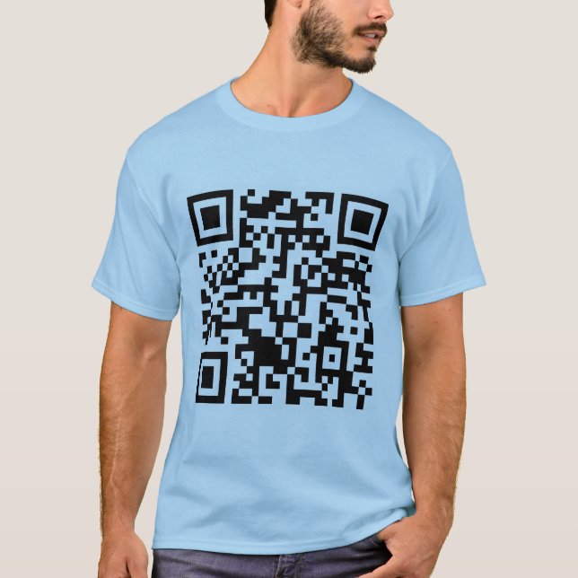Code Rickrolled Rick-Rollen QR T-Shirt (Vorderseite)