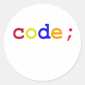 CODE RUNDER AUFKLEBER