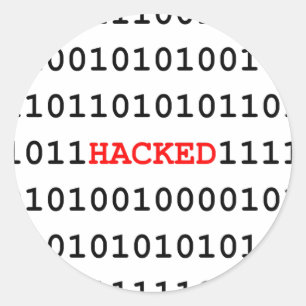 Code Runder Aufkleber