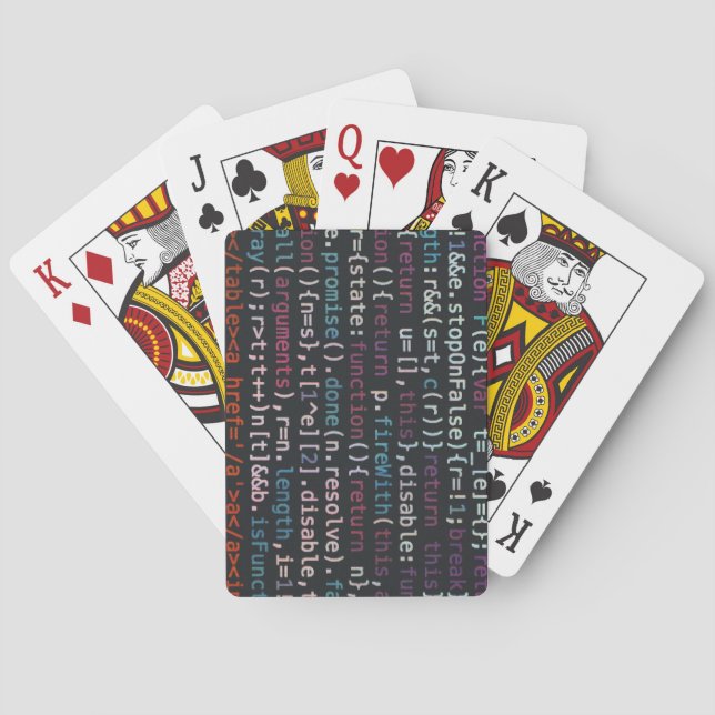 Code Spielkarten (Rückseite)