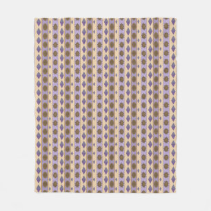 CODE-Symbole blau kleiner Druck Fleecedecke