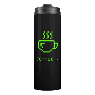 Code und Kaffee Leben ist gut Thermosbecher