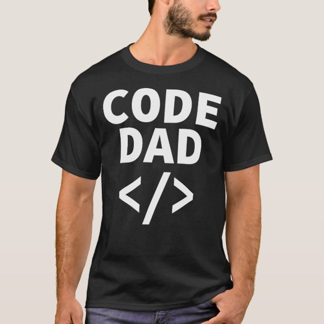 Code Vater Funny Programming Geschenk für den Vate T-Shirt (Vorderseite)