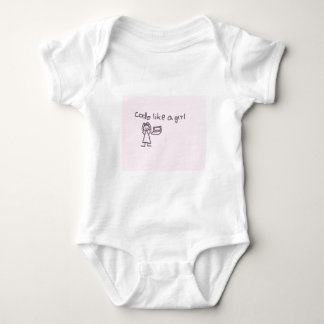 Code wie eine Mädchenzeitschrift Baby Strampler