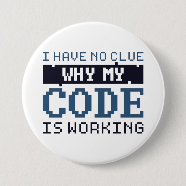 Code Working Button (Vorderseite)