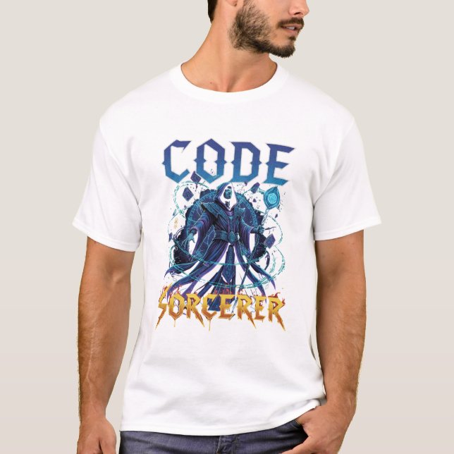 Code-Zauberer-Hoodie T-Shirt (Vorderseite)