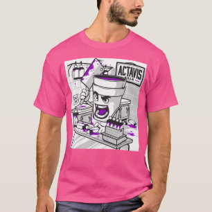 Codein Double Cup Lean Lila Drank Sizzurp Rap H T-Shirt