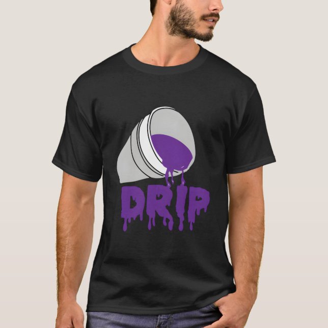 Codein Dream Tropfen Lila Hip Hop Rap Social Media T-Shirt (Vorderseite)
