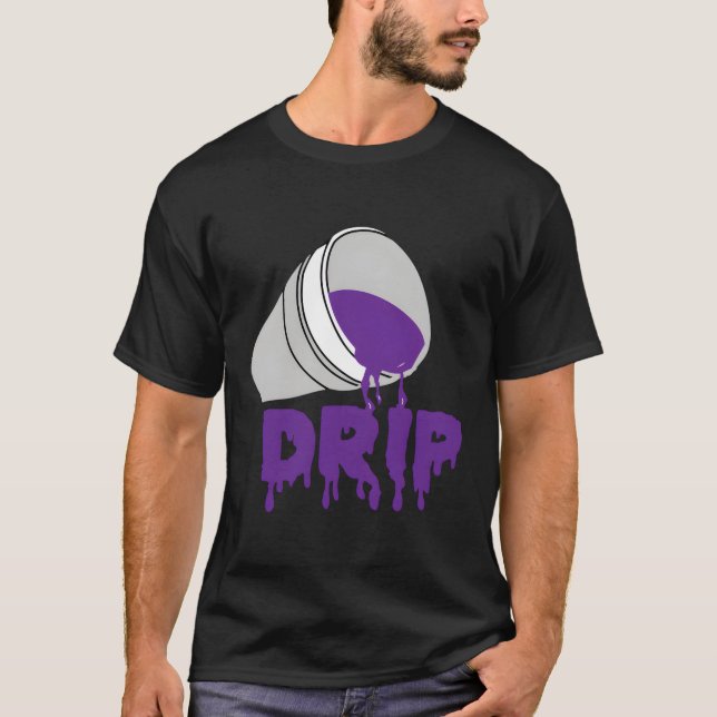 Codein Dream Tropfen Lila Hip Hop Rap Social Media T-Shirt (Vorderseite)