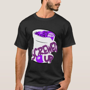 Codein Sizzurp schraubte den Lean Cough Sirup Prom T-Shirt